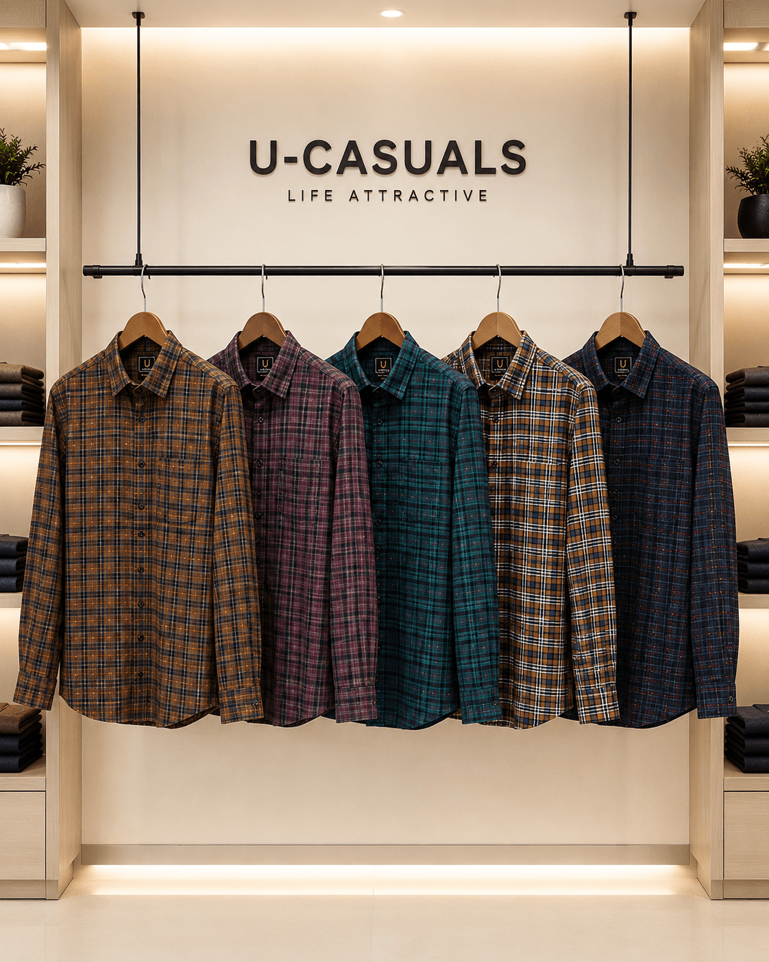 U casuals Slim fit casual shirt - View 1