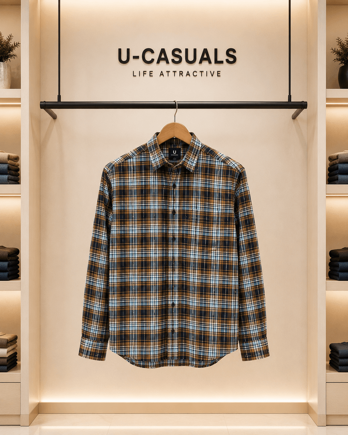 U casuals Slim fit casual shirt - View 5