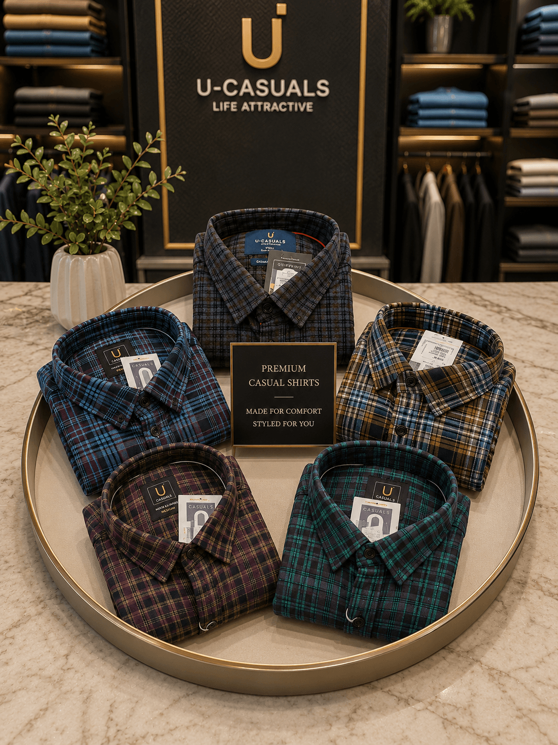 U casuals Slim fit casual shirt - View 4