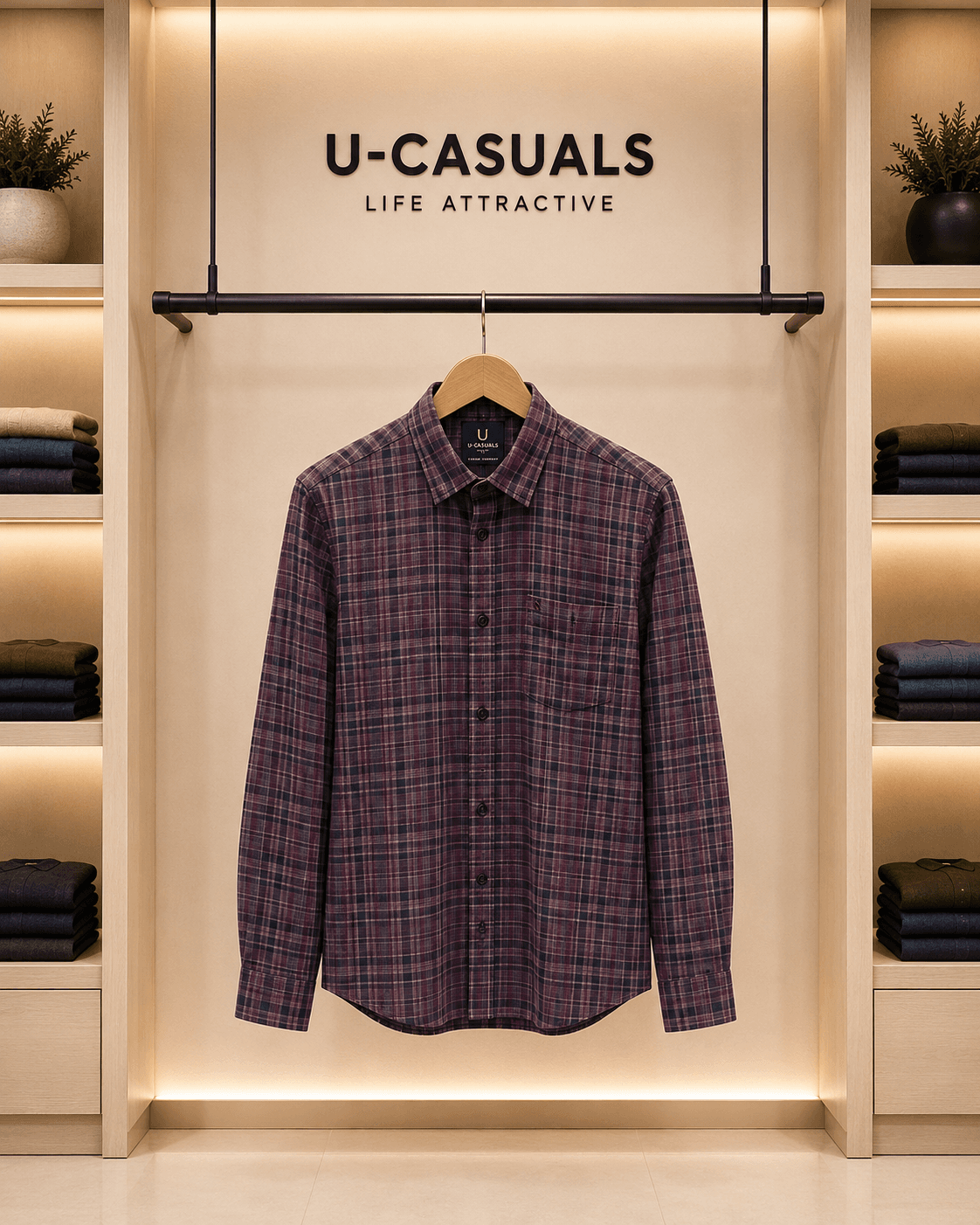 U casuals Slim fit casual shirt - View 6