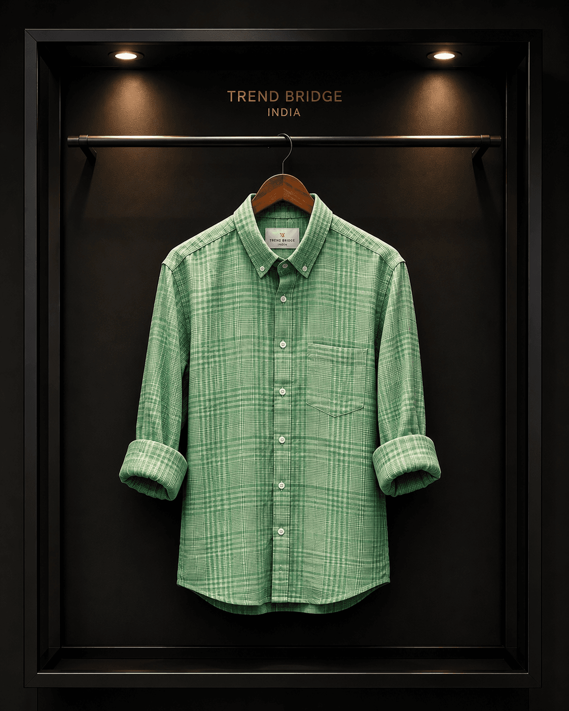 Men's Premium Micro Check Casual Shirt – Full Sleeve - View 5