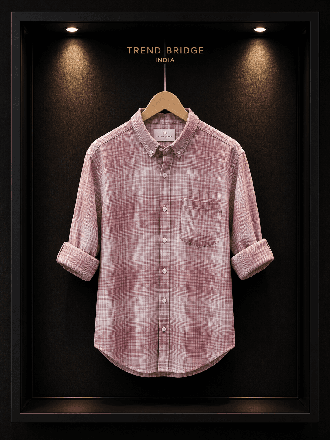 Men's Premium Micro Check Casual Shirt – Full Sleeve - View 3