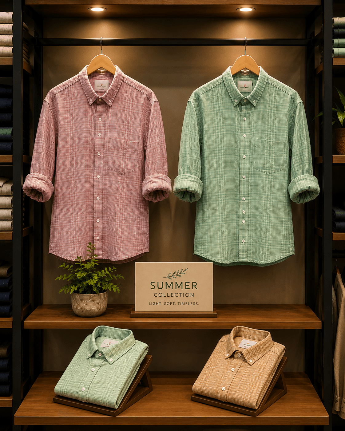Men's Premium Micro Check Casual Shirt – Full Sleeve - View 1