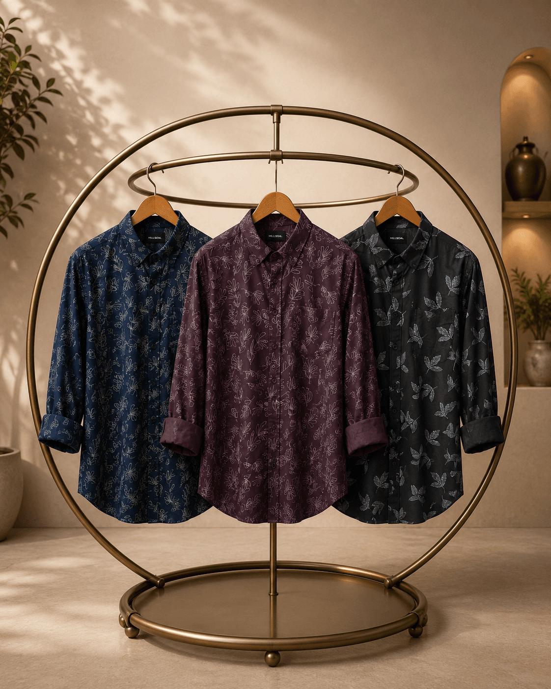 Flora thread Cotton shirt - View 1