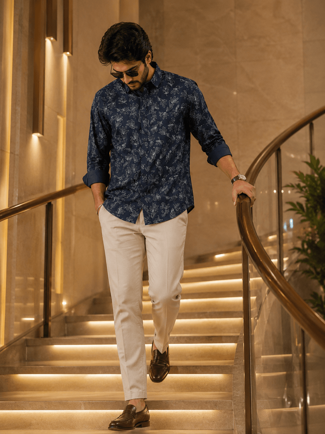 Flora thread Cotton shirt - View 2