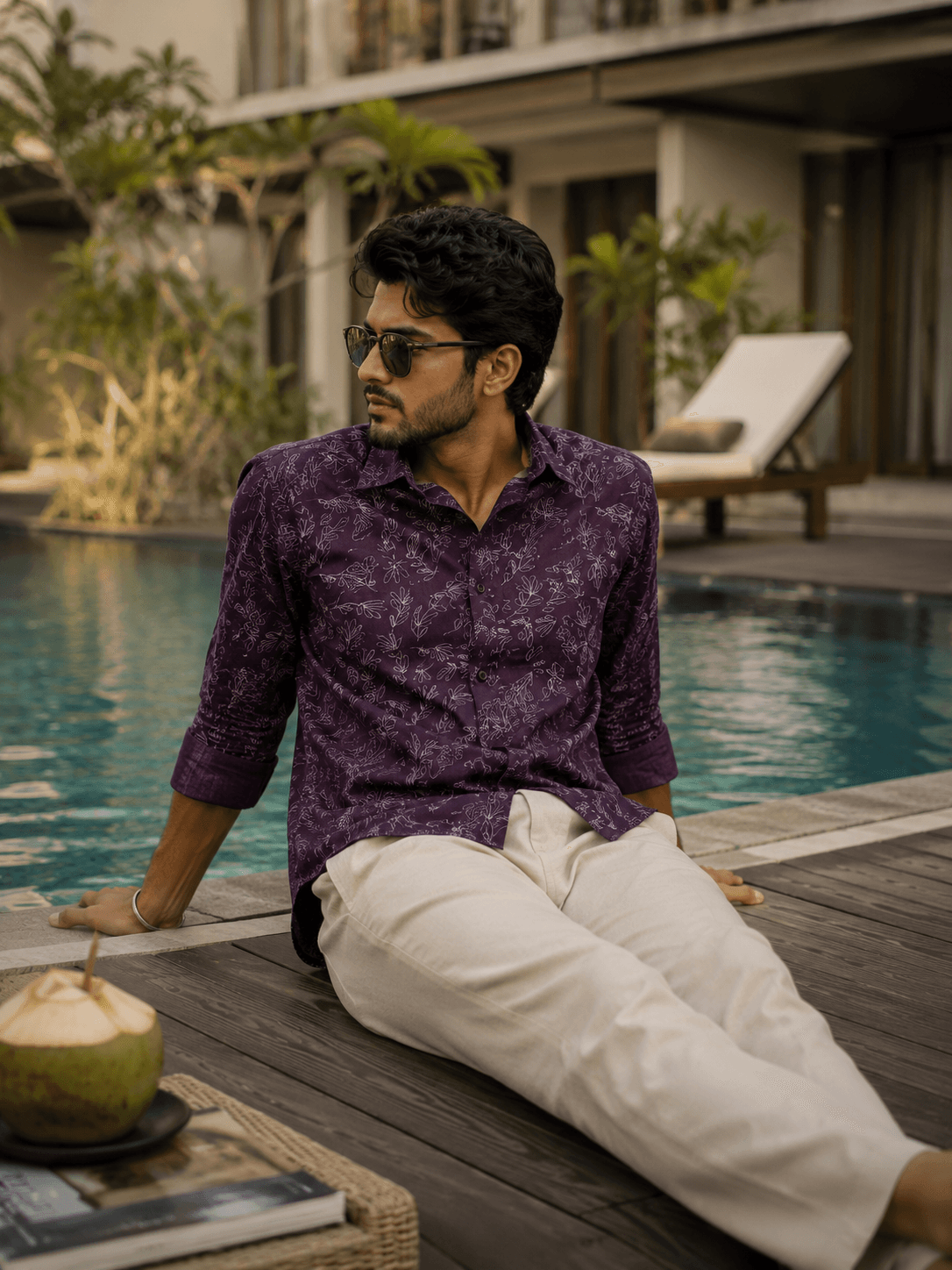 Flora thread Cotton shirt - View 3
