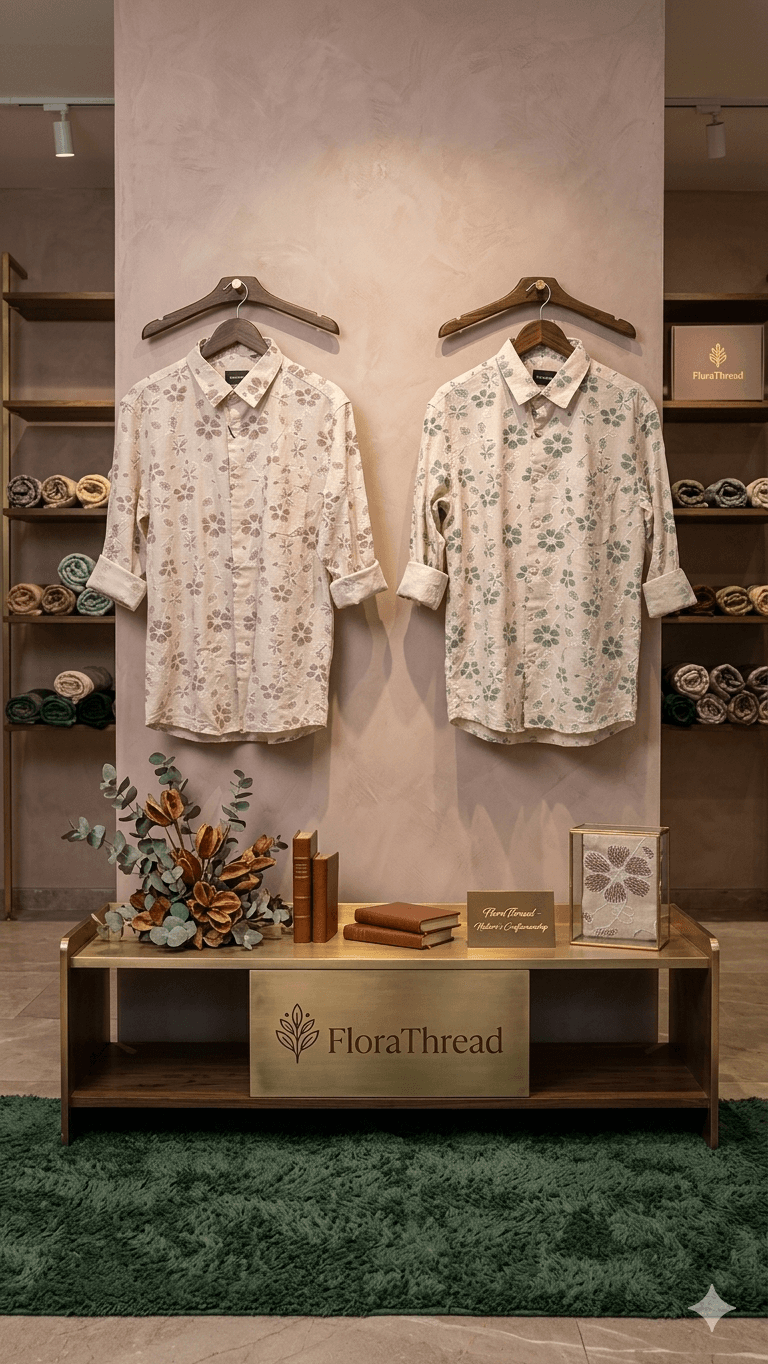 Flora Thread cotton shirt - View 2
