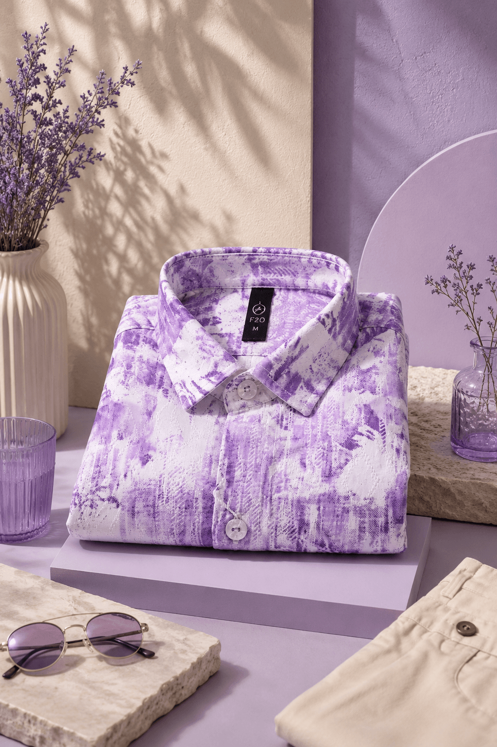 Brushed canvas shirt - View 1