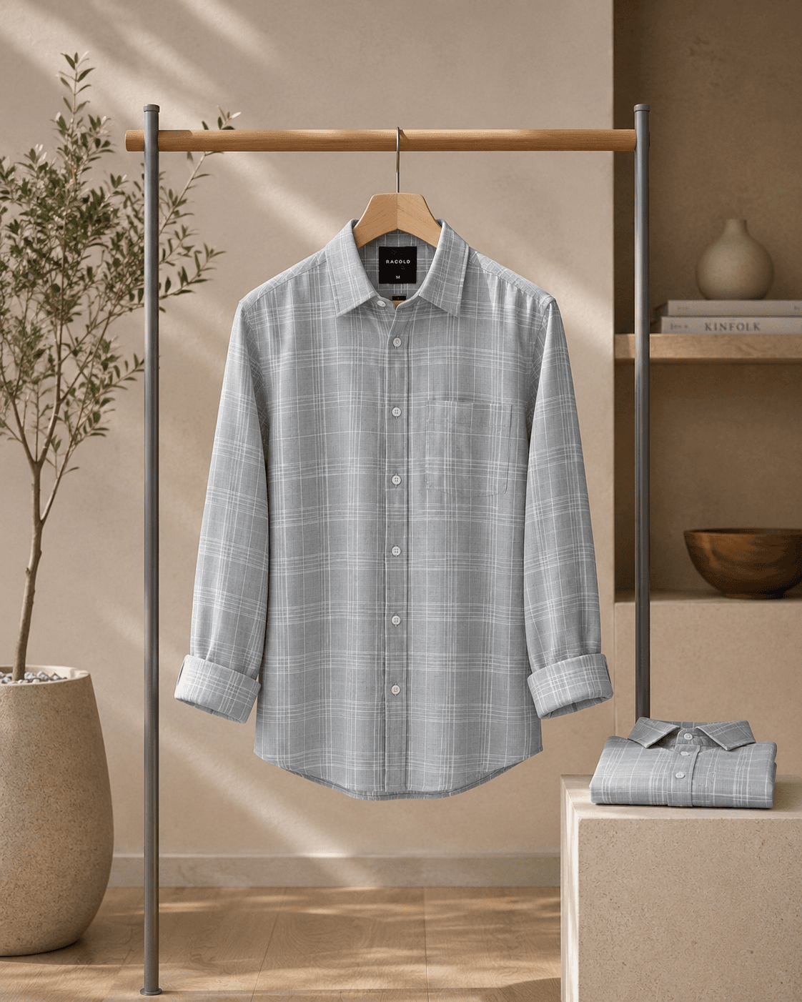 Signature Woven Check Shirt - View 1