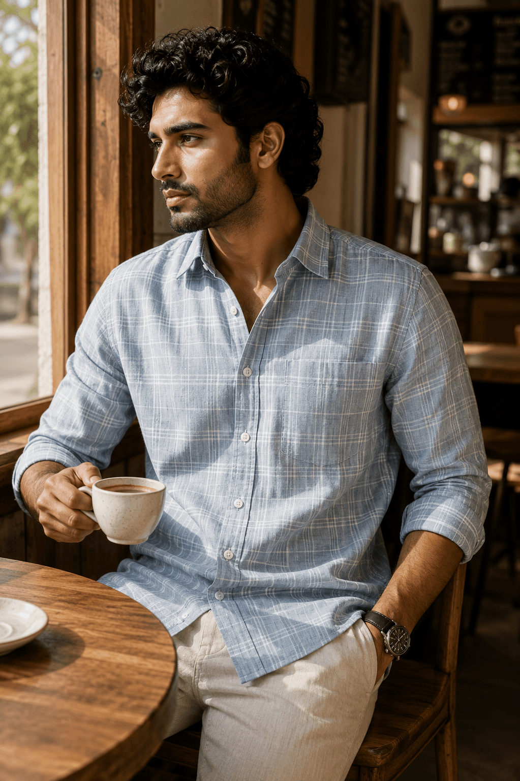 Signature Woven Check Shirt - View 3