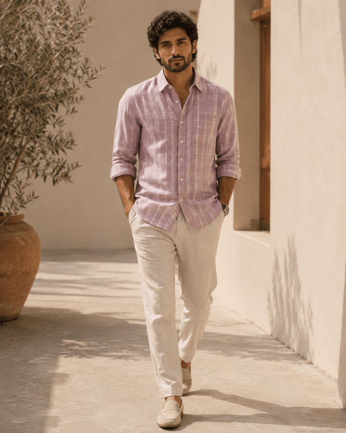 Signature Woven Check Shirt - View 5