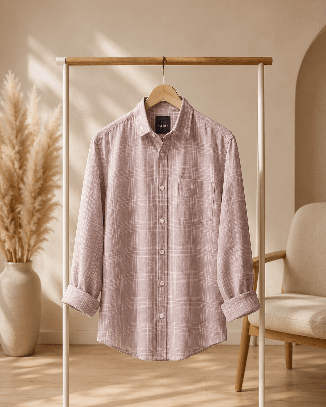 Signature Woven Check Shirt - View 4