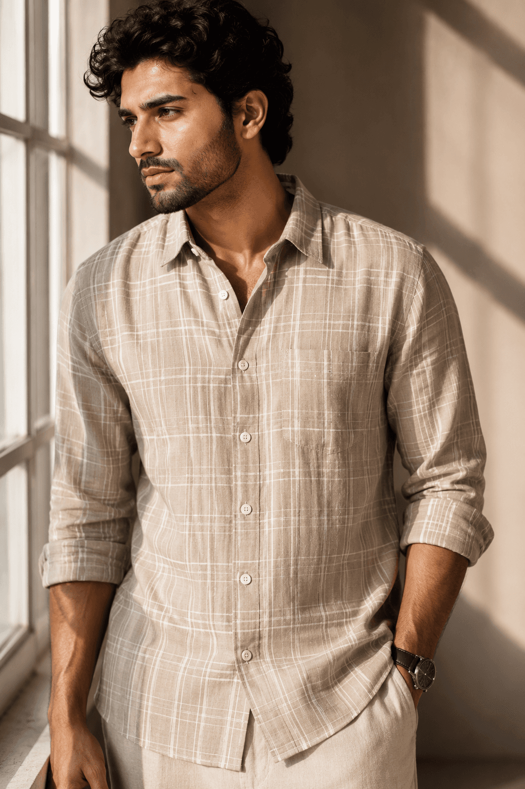 Signature Woven Check Shirt - View 7