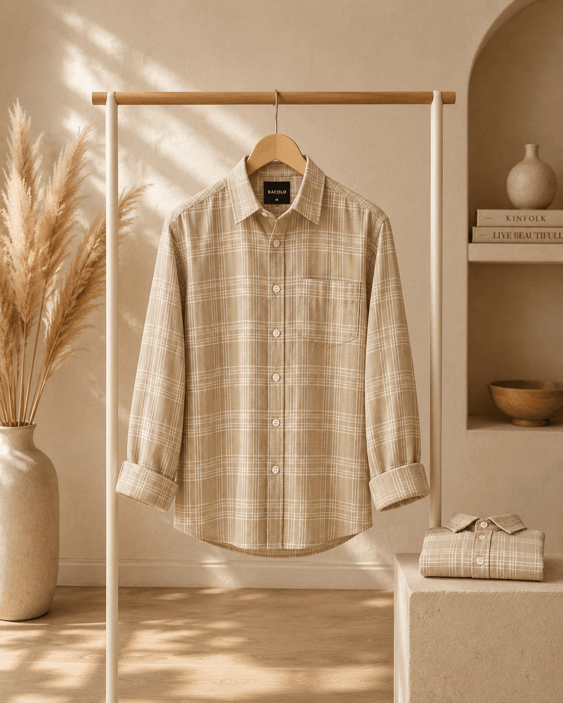 Signature Woven Check Shirt - View 8