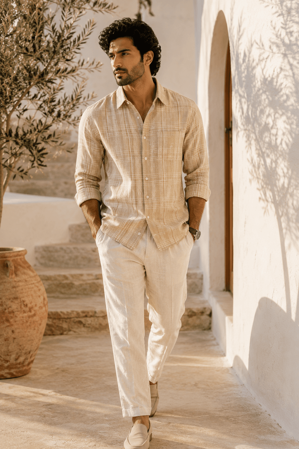 Signature Woven Check Shirt - View 9