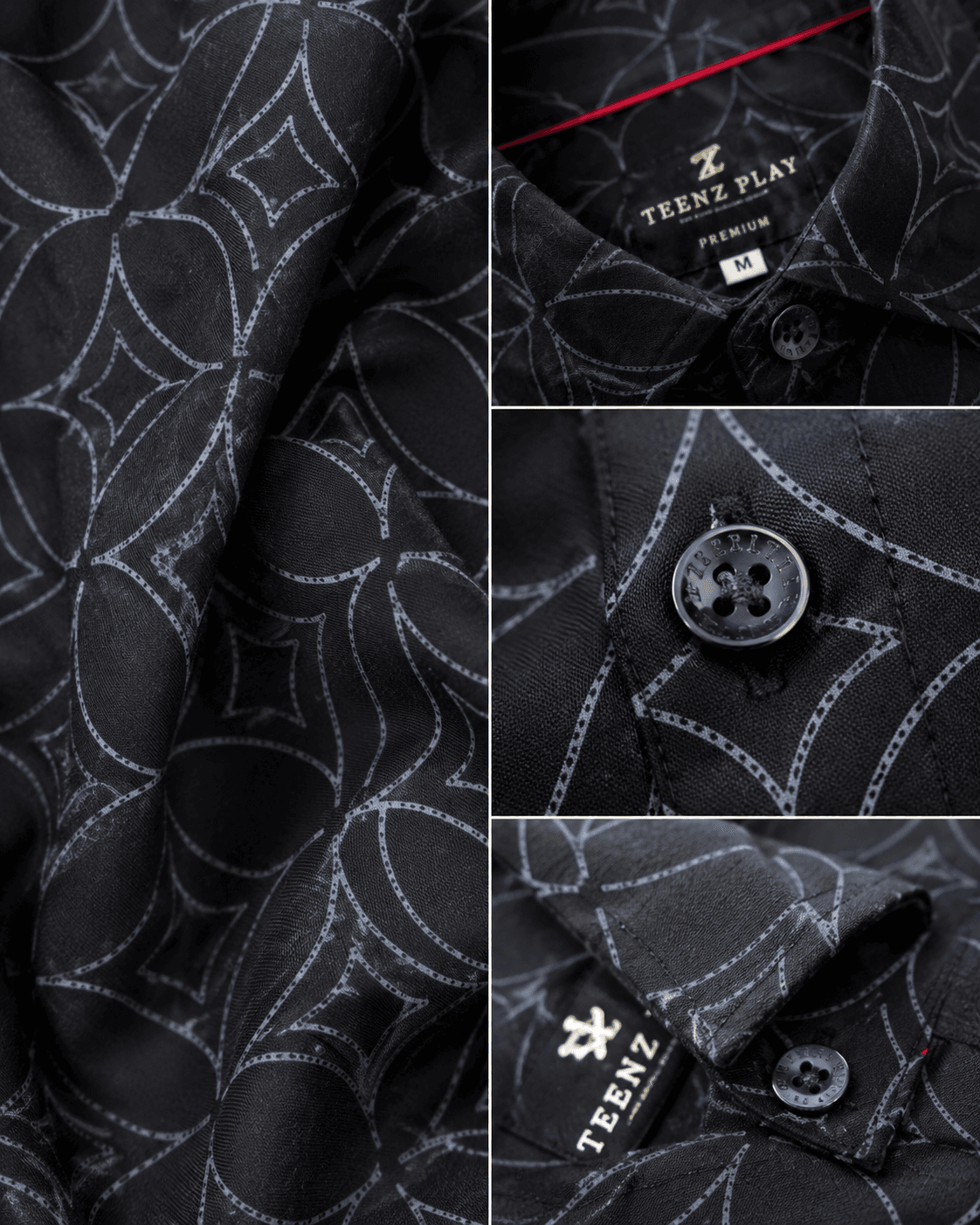 Black Obsidian | Micro Dash Print - View 3