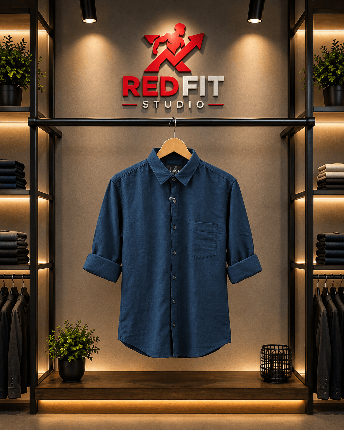 LINEN LUXE — Navy Blue - View 2