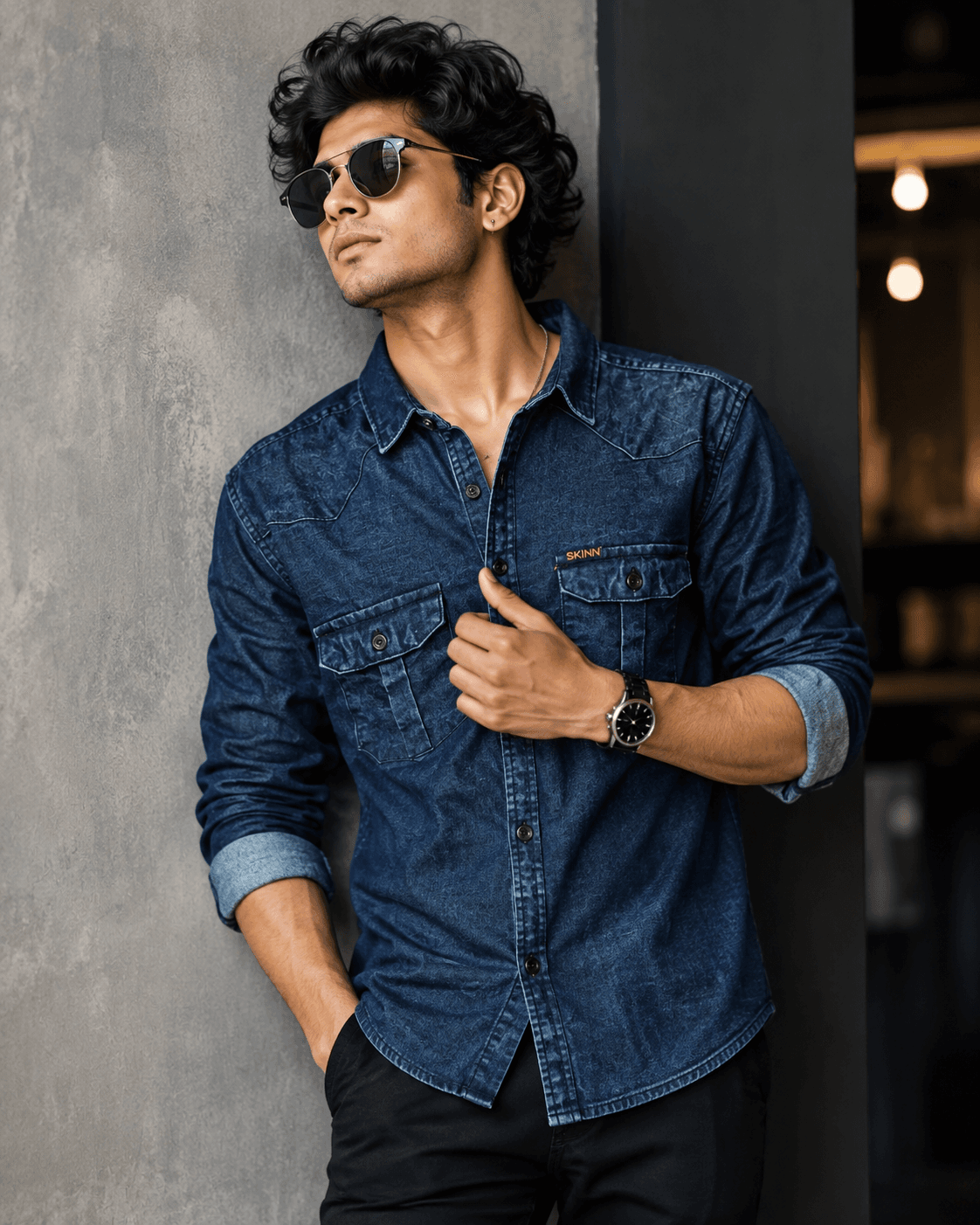 Denim Double pocket - View 2