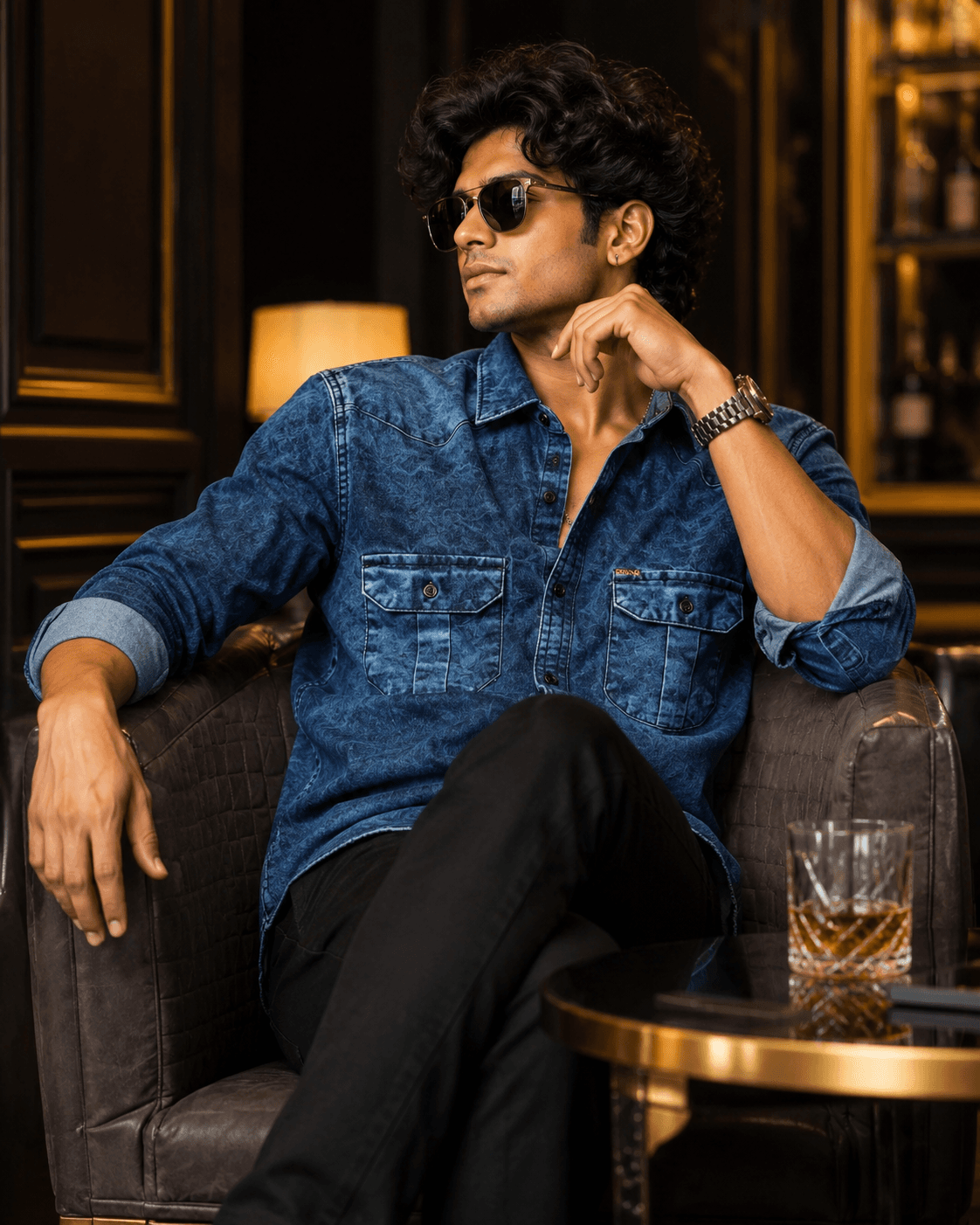 Denim Double pocket - View 1