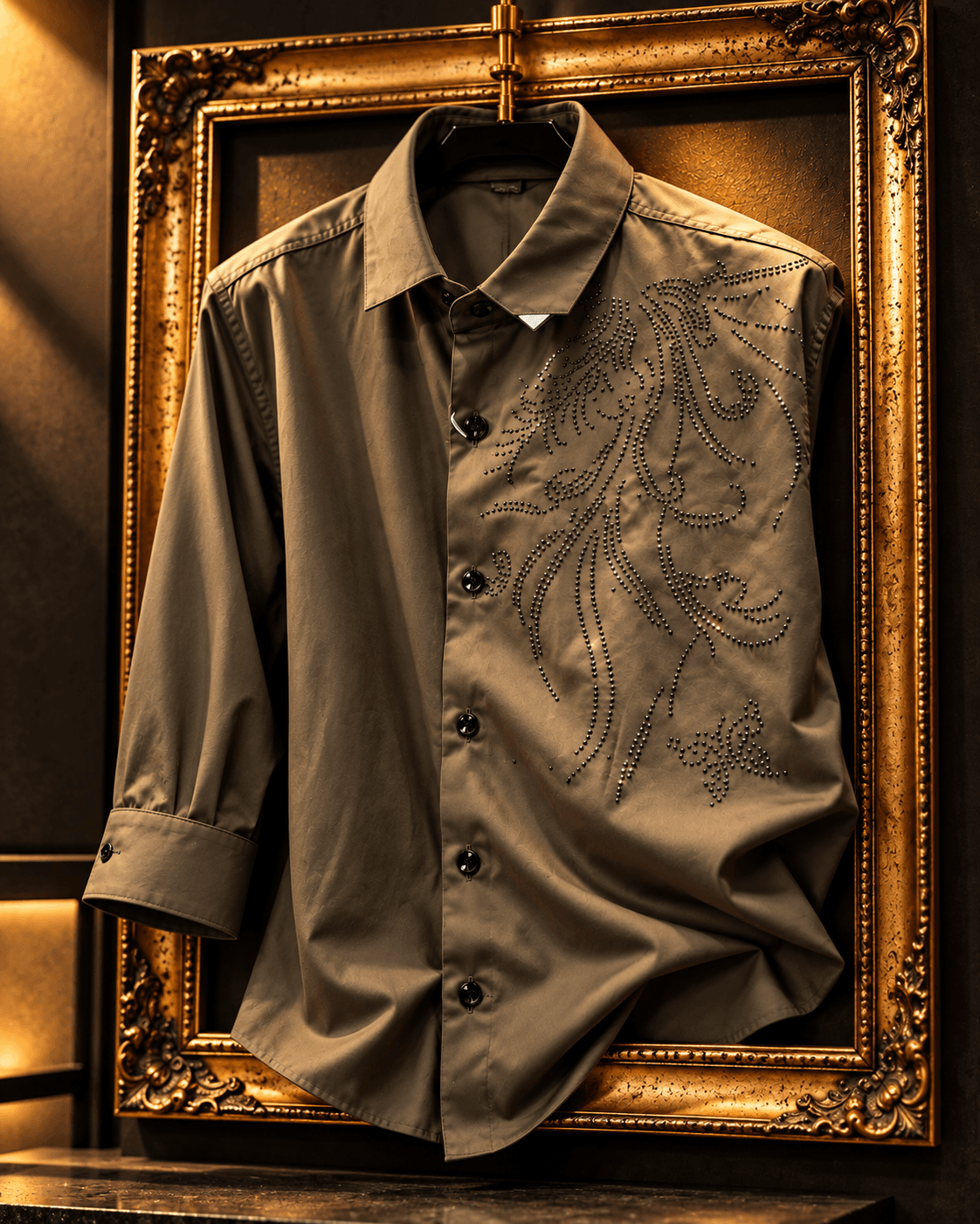 Onyx Bloom Olive Shirt - View 2