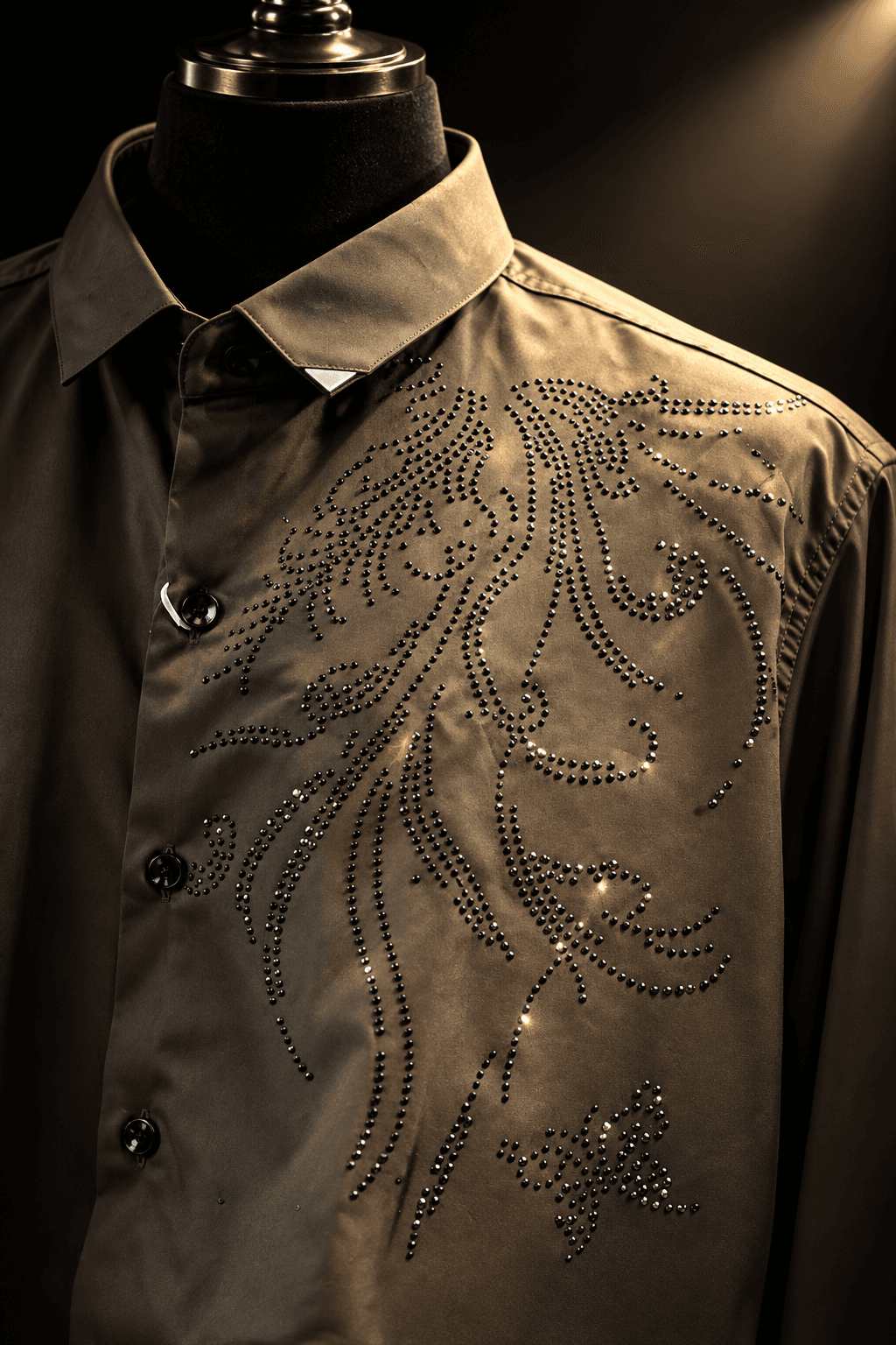 Onyx Bloom Olive Shirt - View 1