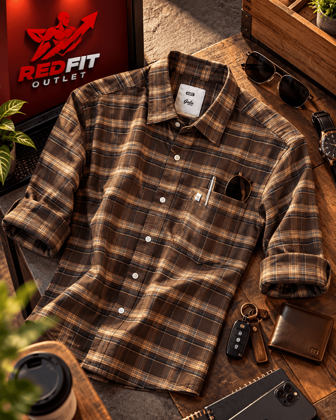 Vintage crust check shirt - View 4