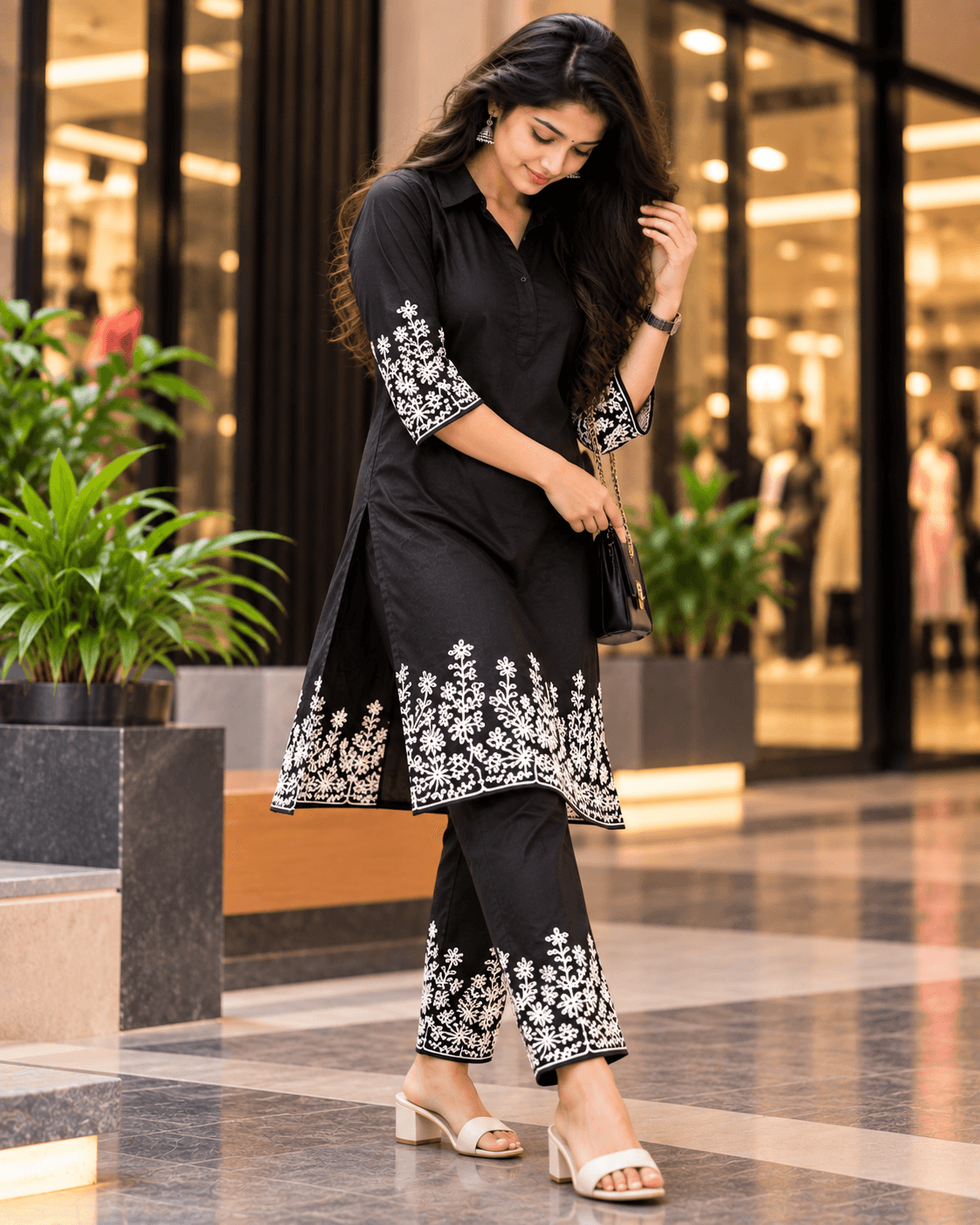 Noir Bloom Co-ord Set - View 5