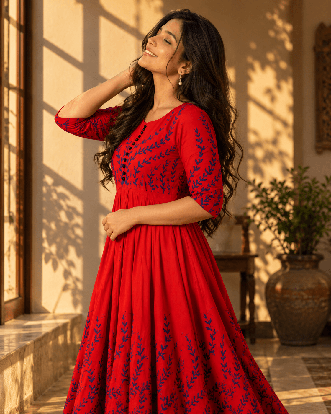 Vibrant Aura Anarkali Kurti - View 3
