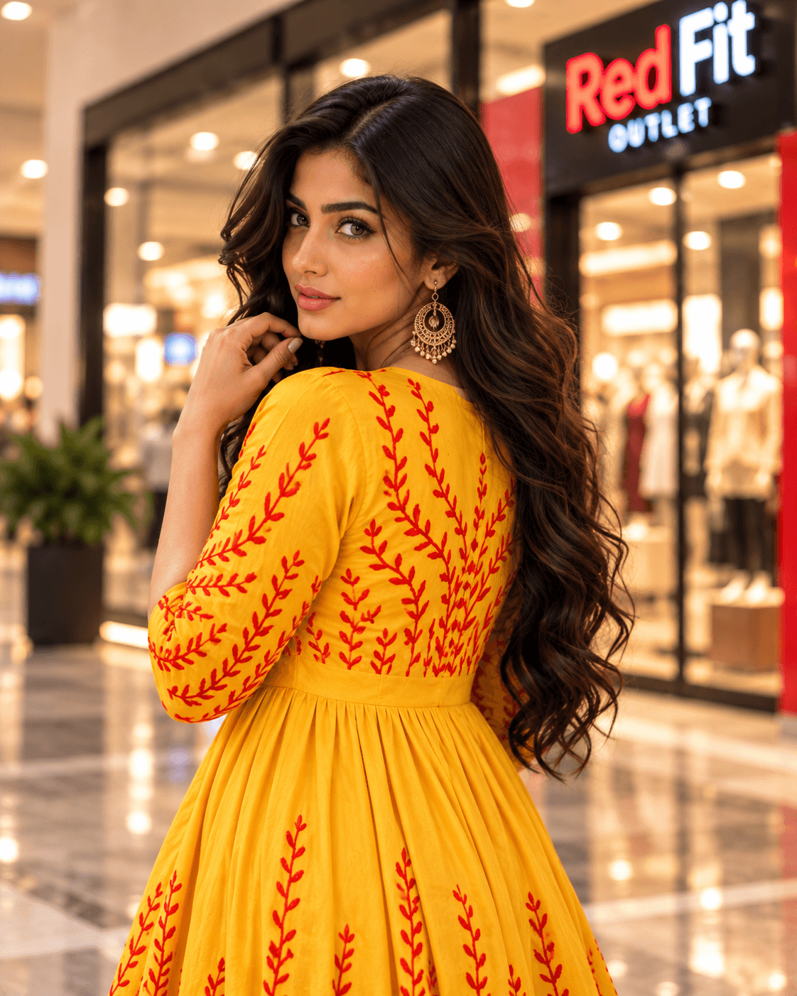 Vibrant Aura Anarkali Kurti - View 12