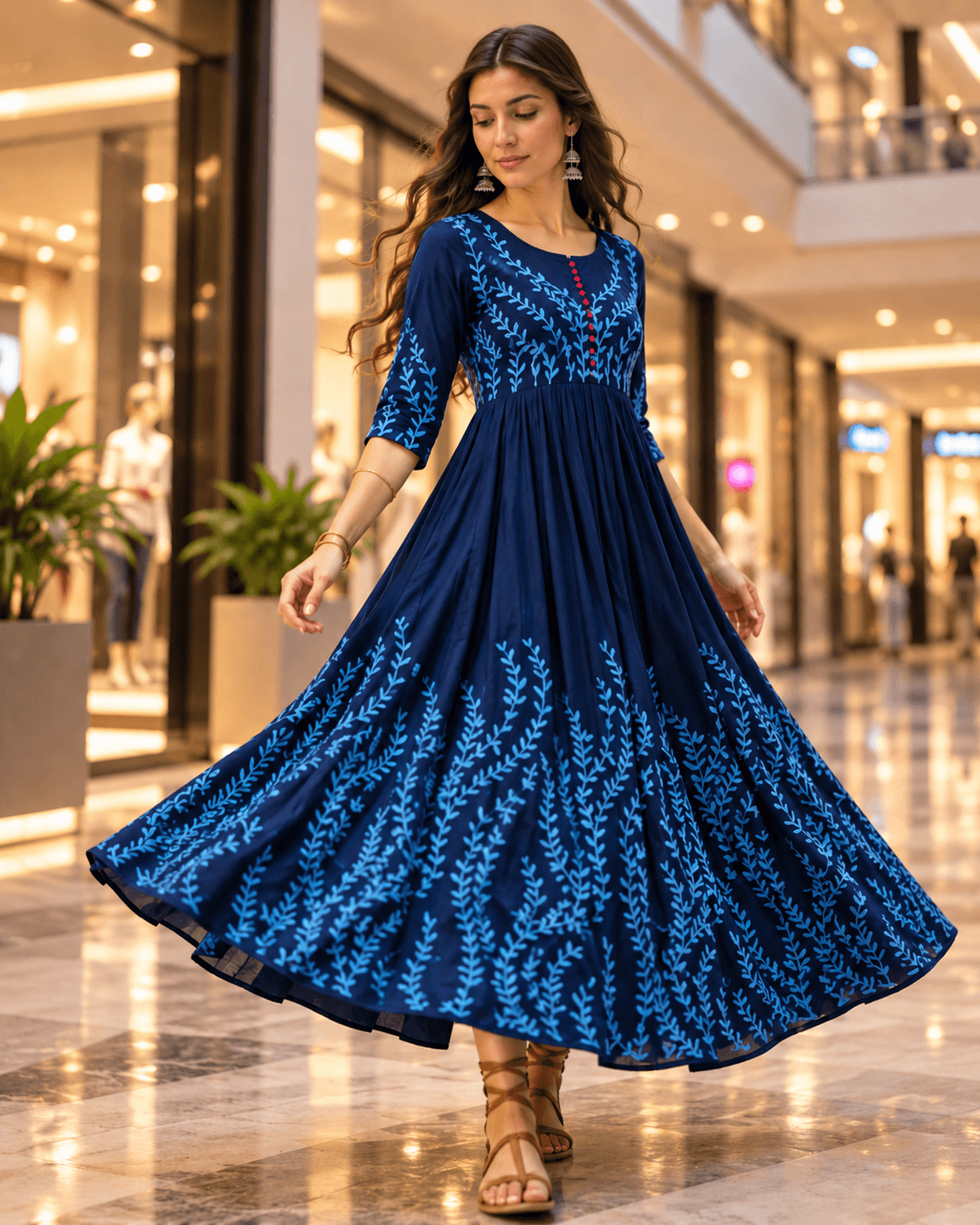 Vibrant Aura Anarkali Kurti - View 16