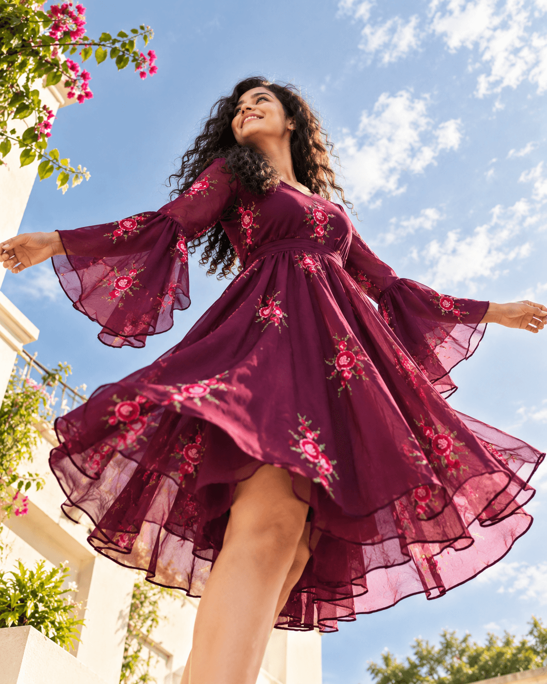 Fabulous Printed Georgette Tunic Top - View 14