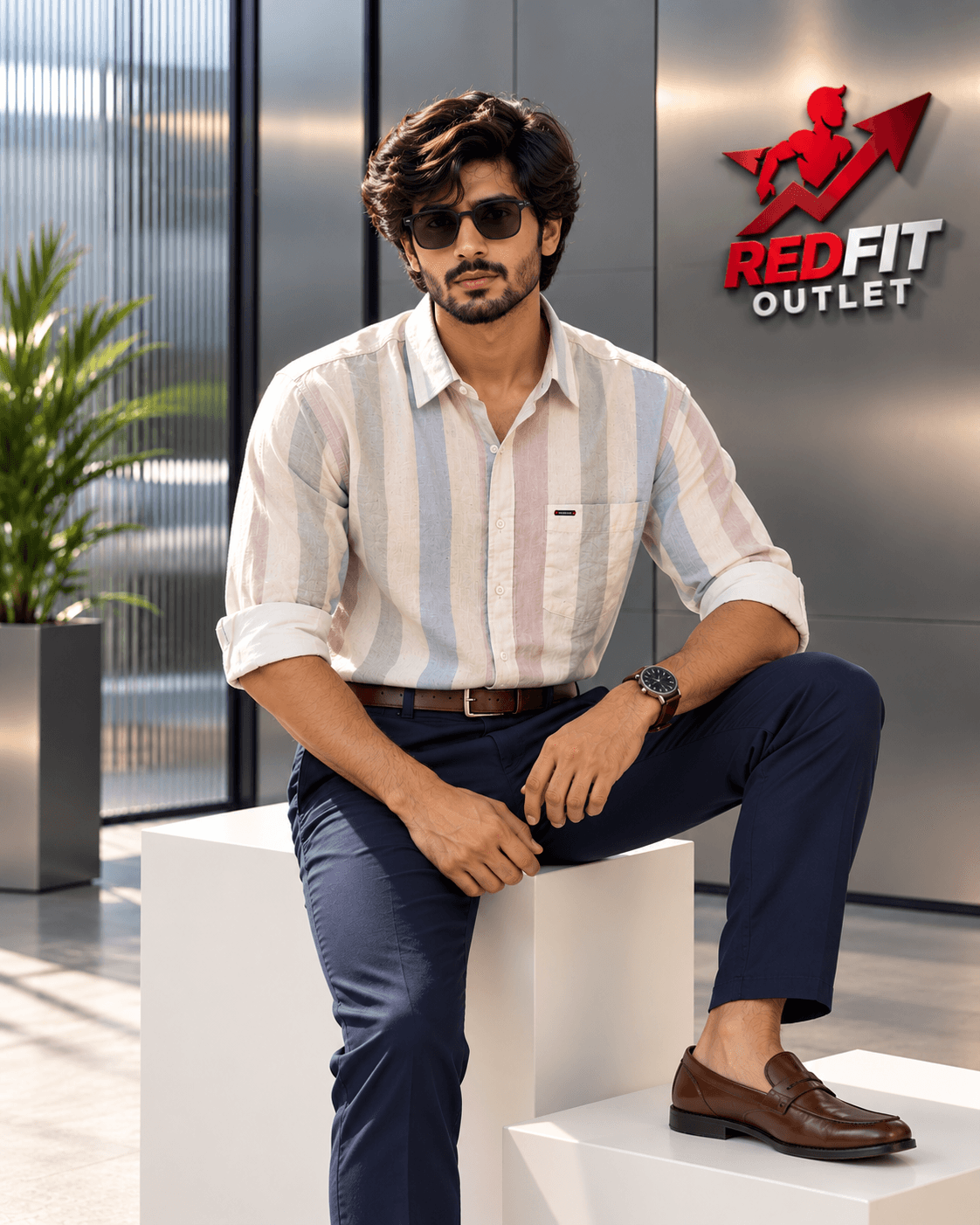 Signature Multi-Stripe Shirt - View 4