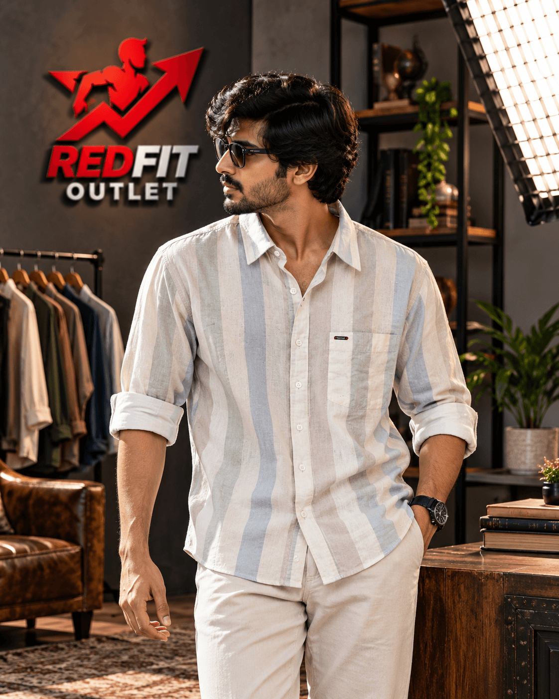 Signature Multi-Stripe Shirt - View 3